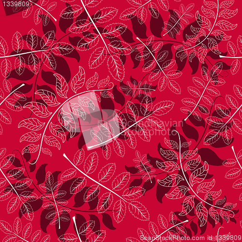 Image of Seamless autumn floral pattern