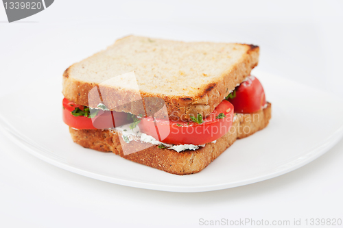 Image of Vegetarian sandwich