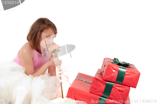 Image of Teenager girl in studio