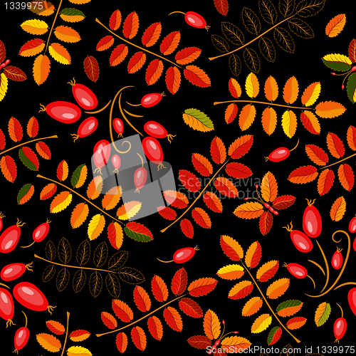 Image of Autumn seamless floral pattern