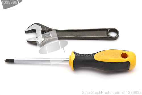 Image of Screwdriver and wrench 