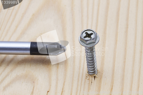 Image of screw and screwdriver 