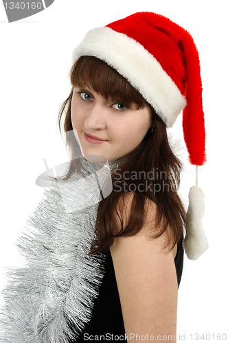 Image of Girl with red hat, isolated