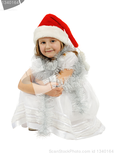 Image of Girl with red hat, isolated