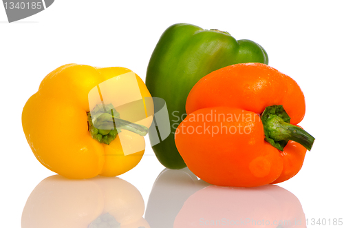 Image of Three fresh peppers 