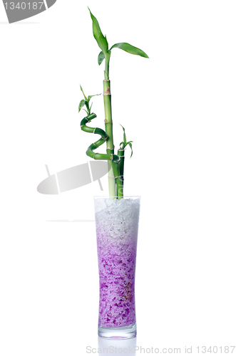 Image of Glass jar with bamboo 
