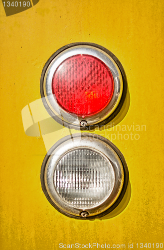 Image of Train light detail