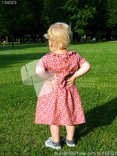 Image of Baby girl in the park