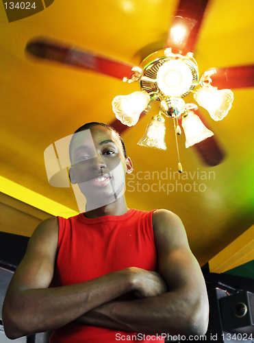 Image of Portrait of a gorgeous young black man