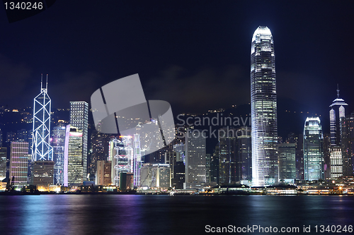 Image of Hong Kong skyline at night