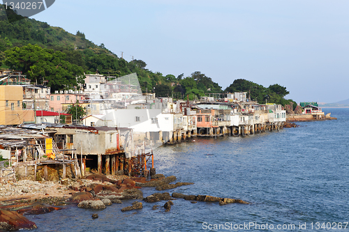 Image of fishing village of Lei Yue Mun in Hong Kong