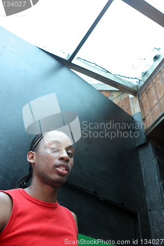 Image of Portrait of a gorgeous young black man