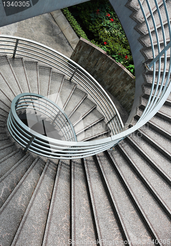 Image of spiraling stair