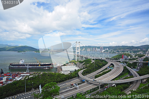 Image of Tsing Ma Bridge in Hong Kong