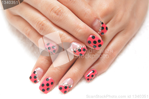 Image of Women hands with manicure