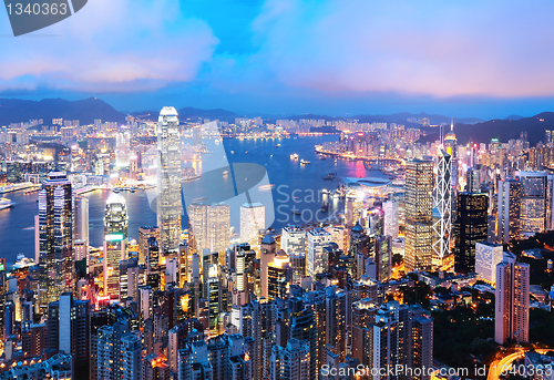 Image of Hong Kong at night