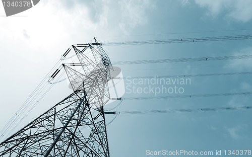 Image of power transmission tower