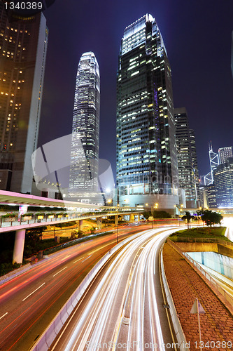 Image of modern city at night