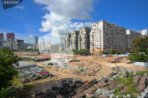 Image of construction site in city