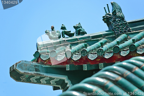 Image of chinese temple roof