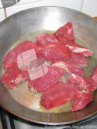 Image of Frying meat