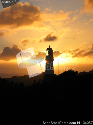 Image of Lighthouse sunset