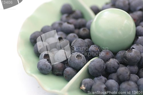 Image of Berries in green bowl