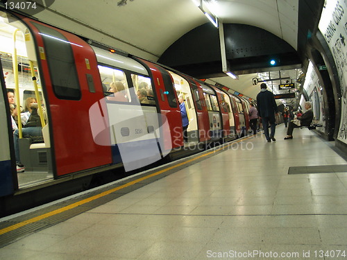 Image of London tube train