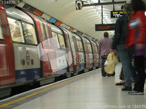 Image of London tube train