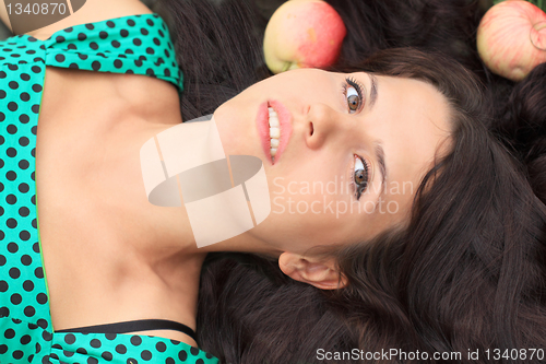 Image of Beautiful brunette woman
