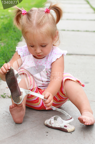 Image of Very busy little girl