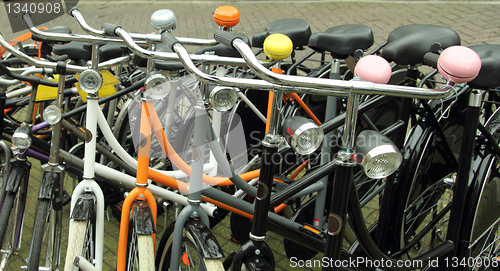 Image of bicycles closeup