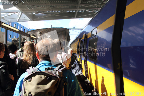 Image of european train station