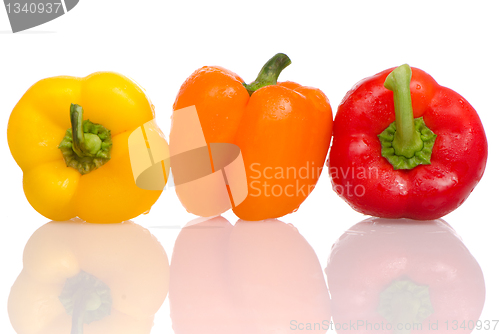 Image of Three fresh peppers 