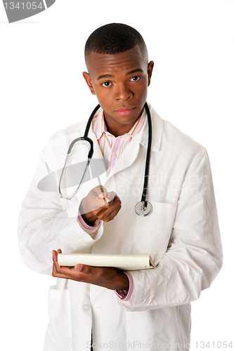 Image of Doctor physician with patient chart