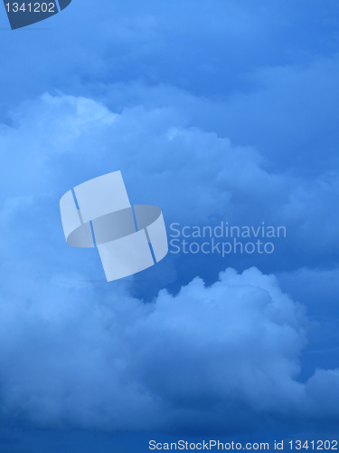 Image of dark rainy clouds background