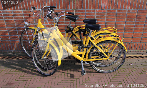 Image of yellow bicycles