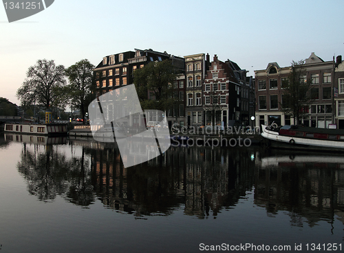 Image of amsterdam at dawn