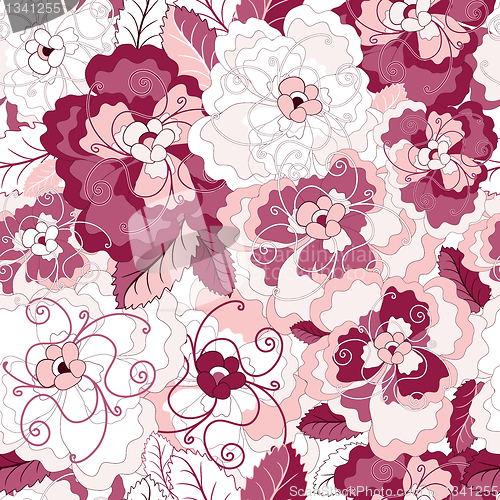 Image of Seamless floral pattern 