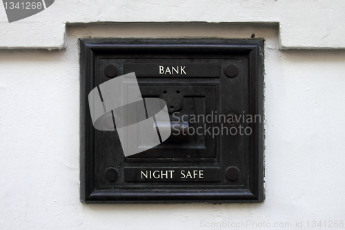 Image of night bank deposit safe