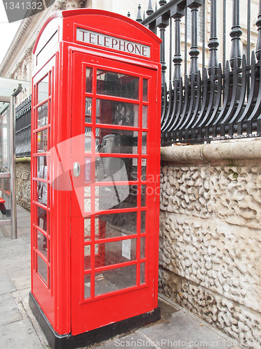 Image of London telephone box