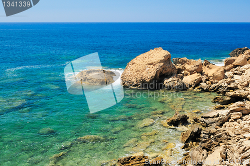 Image of Rocky shore of sea