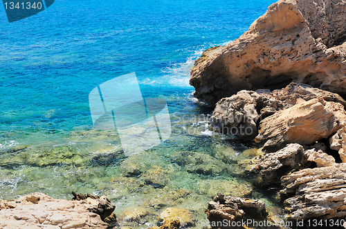Image of Rocky shore of sea
