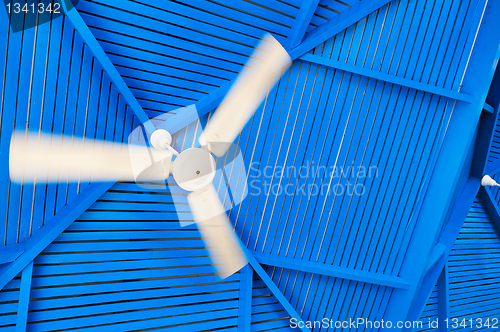 Image of Abstract photo fan on a blue