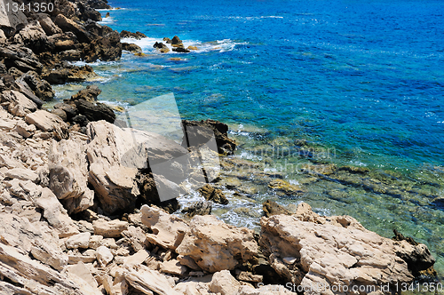 Image of Rocky shore of sea