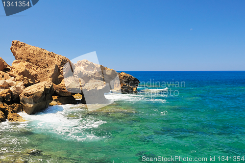 Image of Rocky shore of sea
