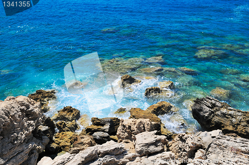 Image of Rocky shore of sea