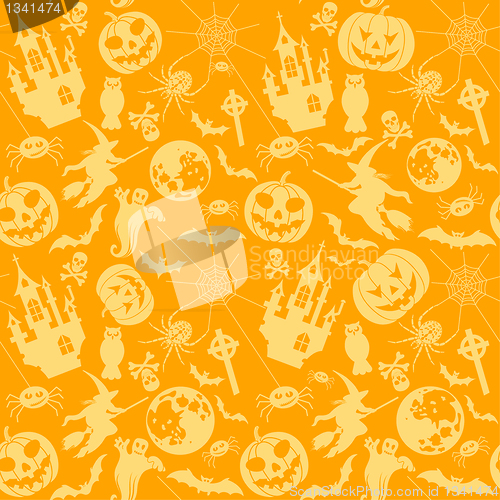 Image of Halloween seamless background