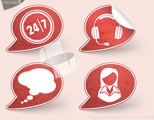 Image of Collect Sticker with business woman and consultant icon