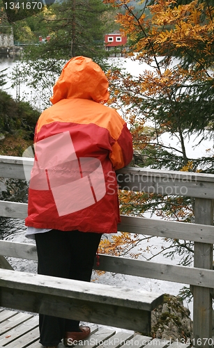 Image of Woman hiking